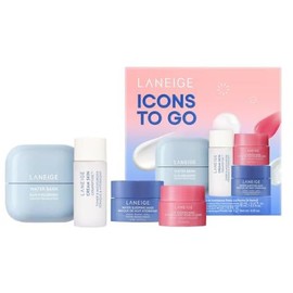 LANEIGE Original ICONS TO GO | Icons to Go Set - Face Care Set | (Cream Skin Cerapeptide 15ml + Water Bank Moisturiser 20ml + Night Mask 10ml + Lip Mask 3g) | by BELLA