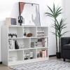 Costway 3-Tier Open Bookcase 8-Cube Floor Standing Storage Shelves Display