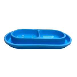Ant Away Cat Dog Food Water Bowl,32 OZ No Ants Food Water Bowls Dish for Cats Small Medium Dogs (Blue)