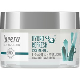 lavera Hydro Refresh Cream Gel - with Algae and Hyaluronic Acid - Noticeable Fresh Effect - Vegan - Natural Cosmetics - 50 ml