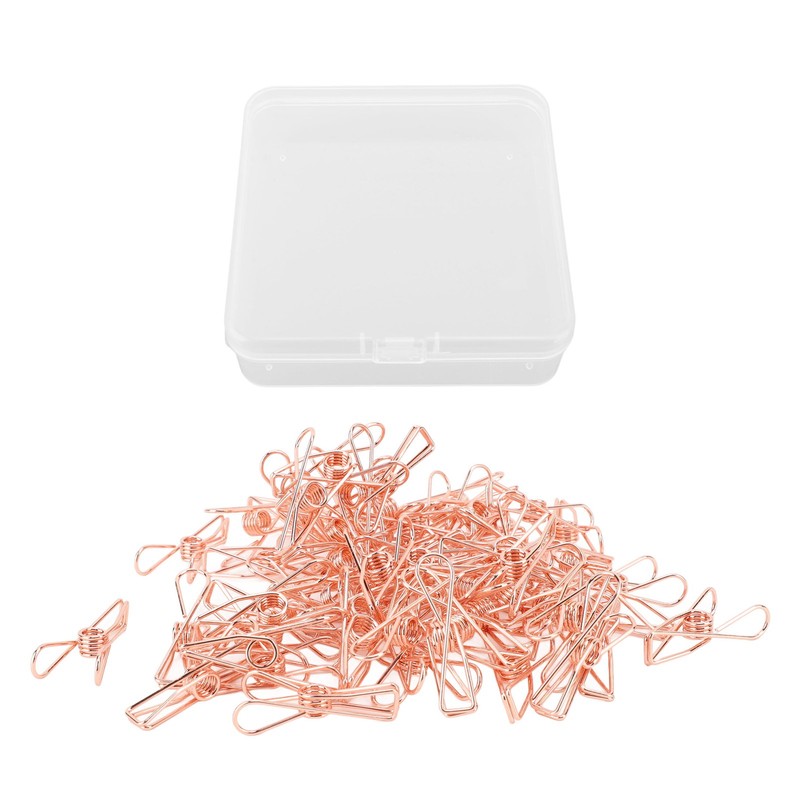60pcs Wire Clothes Pins Antislip Creativity Metal Wire Hollow Out