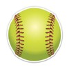 Softball Ball - 12" Vinyl Sticker Waterproof Decal