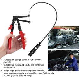 Flexible Wire Hose Clamp Pliers, Qiilu Hose Clamp Pliers Car Fuel Oil Water Hose Pipe Repair Tool Wire Type
