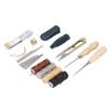 28Pcs Leather Working Tools Durable 2Pcs Awl 4Pcs Wax Threads