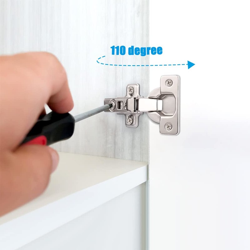Probrico (2 Pair) Soft Close Cabinet Hinges, 110° Full Overlay