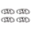 HiPicco Thrust Ball Bearings, 4pcs 51204 Plane Axial Ball Bearing