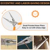 Rongon 4Pack-Spring Loaded Thin Needle Nose 5" Pliers Small Pliers