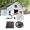 18V 12W Solar Exhaust Fan Kit Waterproof DC Brushless Round