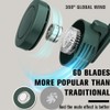Portable Mini Fan Lightweight Clip On Fan USB Rechargeable Cooling