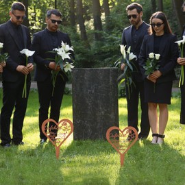 Grave Decoration Weatherproof Grave Decoration Cemetery Decoration Grave Stake Mourning Decoration Grave Decoration Heart Grave Decoration