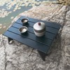ShineTrip Folding Beach Table with Storage Bag Aluminum Alloy Portable