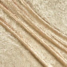 Panne Velvet Champagne Fabric by the Yard