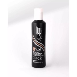 top color Shampoo Matizador Negro Black Para Cabello Teñido/natural