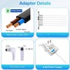 HUZUM 4.5V Power Adapter with 6 Output Jacks Compatible with
