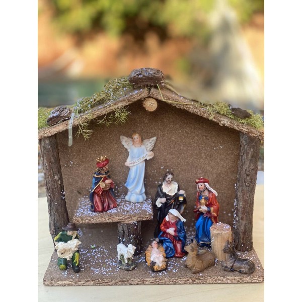 Allgift Christmas Nativity Scene Set Figures Manger Figurines 12PCS Nacimiento