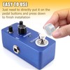BokWin 20Pcs Clear Guitar footswitch Cap, Footswitch Topper Pedal Switch