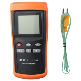SHUATI K- Type Thermoelectric Thermometer Battery Powered Hight Precision -50? to 1300? Digital Thermometer Sensor Contact Temperature Guns Industrial