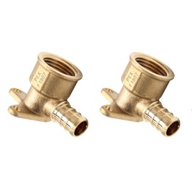 (Pack of 2)EFIELD Pex 1/2 Inch x 1/2 Inch Female NPT Drop-ear Elbow- for Transition from Pex to Threaded