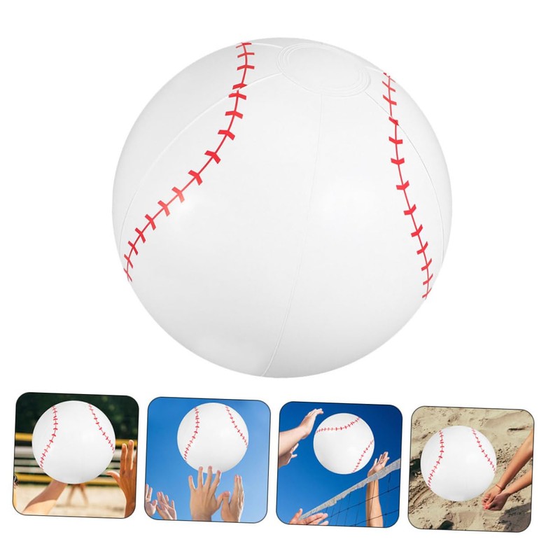 BESPORTBLE 4pcs Inflatable Baseball PVC Water Sports Balls for Pool