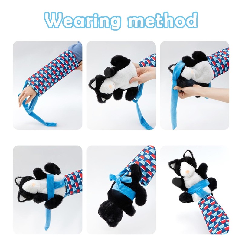DtgEcd 1Pcs Cat Wrestling Puppet, Interactive Hand Puppets for Cats,