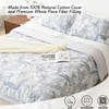 LEMIROE Botanical Cotton Comforter Queen Size - Bluish Grey Comforter