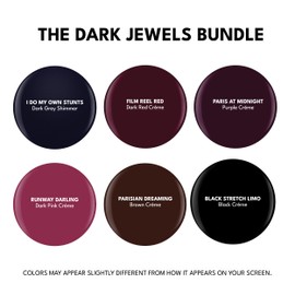 RC Red Carpet Manicure Kit 6 Fortity & Protect Bundle Dark Jewels - Soak Off Polish, Long-Lasting, Vibrant Colors, Professional Quality, High Shine, Chip-Resistant.