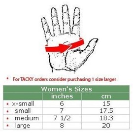 Mighty Grip Black Pole Dancing Gloves with Tack Strips for Gripping The Pole (Large)