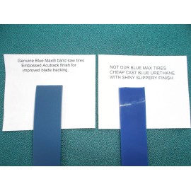 Blue Max 2 BLUE MAX 13 1/4" X 1" URETHANE BAND SAW TIRE SET ULTRA DUTY .125 THICK
