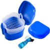 3 Pack Retainer Cleaner Case Partial Denture Cleaning Case Cup