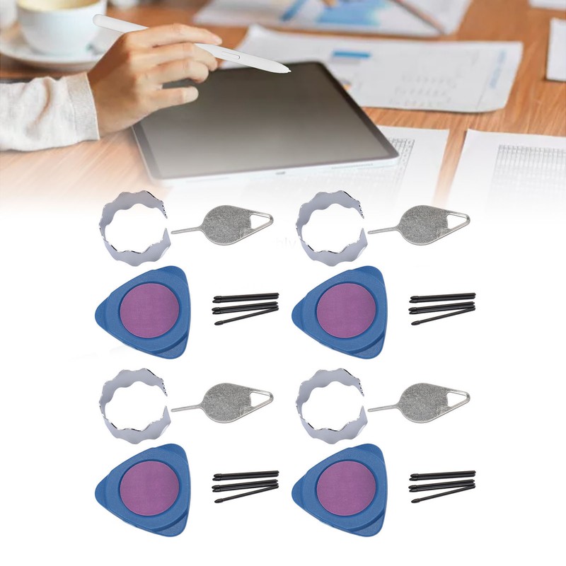 4 Set Replacement Touch Stylus Tips with Mounting Tool Needle