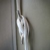 UNGFEI 20 PCS 66mm Silver Roman Blind Hooks, Metal Rope