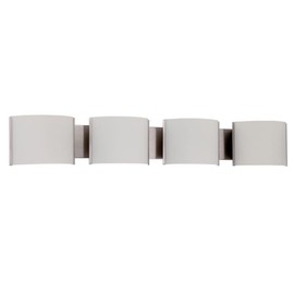 LUMINANCE Stanton 4-Light Vanity 13W Bright Satin Nickel GU24 Socket TF3124-80-GU24