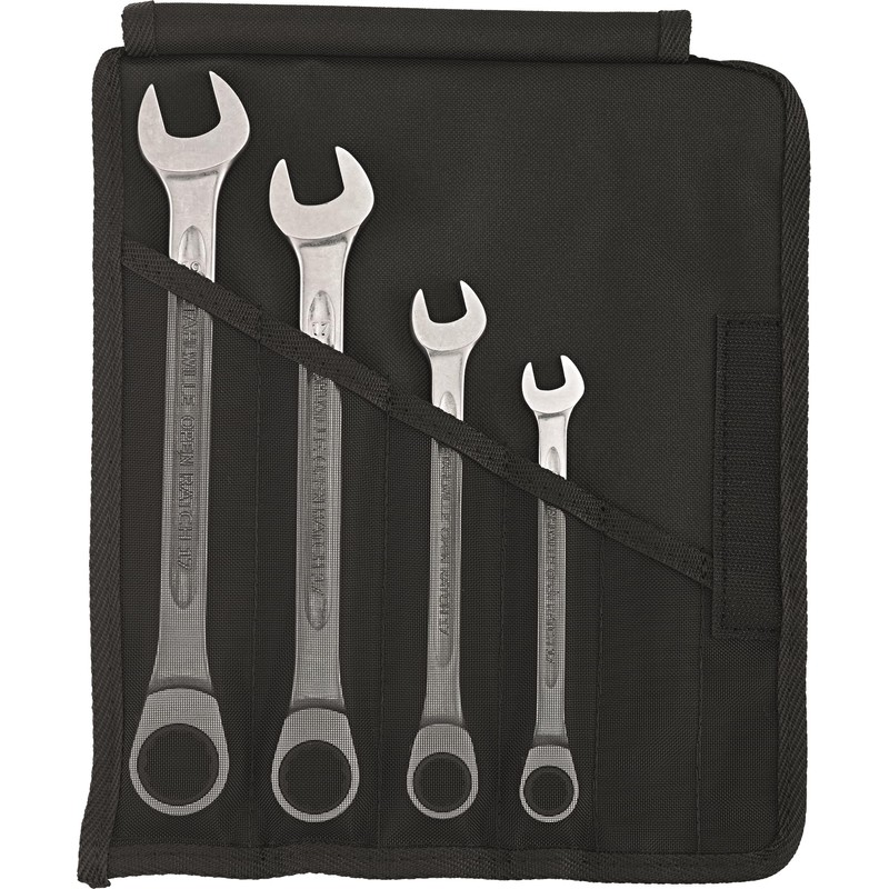 STAHLWILLE 17F/4 | Open-End Ratchet Wrench Set 4 Pieces 10-19