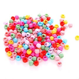 100 mini pinzas para el pelo con forma de arcoíris, mini pinzas para el pelo, de plástico, para hacer trenzas de pelo, accesorios para el cabello para niños y niñas y mujeres