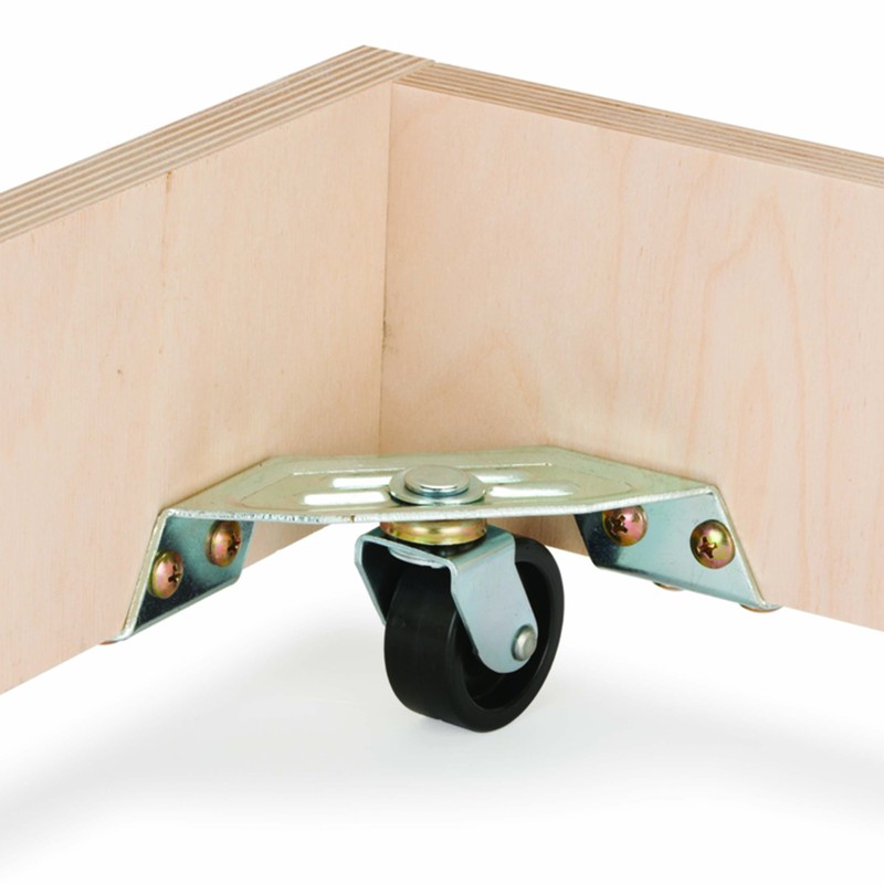 Woodriver Corner Caster Set of 4 Holds 290 Lbs