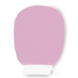 Tandoler Ultra Thin Exfoliating Glove(1pc), Tanning mitt, Dead Skin Remover for Body, Body Exfoliator for Self-Tan Removal & Keratosis Pilaris（Light Pink）