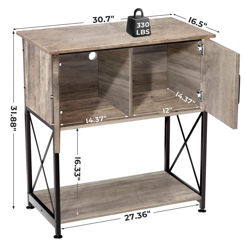 Herture 20-29 Gallon Aquarium Stand Metal Frame Fish Tank Stand