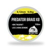 Major Fish Predator Braid 8-Way Braided Fishing Line Lemon Yellow