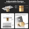 FinalShark Adjustable Magnetic Closure, Brass Silent Ball Door Locks for
