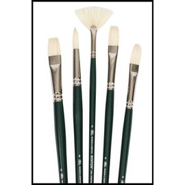 Winsor & Newton Winton 5990606 Set of 5 Brushes for Oil Paint, Acrylic and Alkyd Paint