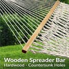 Sunnydaze Cotton Rope Double Hammock for Outside - 450-Pound Capacity