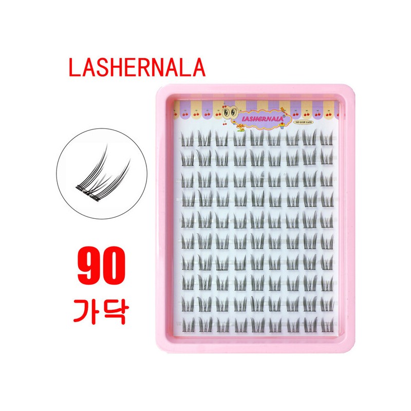 (현대Hmall)1+1 Lashernala 속눈썹나라 90가닥 속눈썹연장 노글루속눈썹 눈썹연장 가닥속눈썹 (Hyundai Hmall)