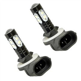 Caltric 2 Headlight LED Bulbs fits Polaris Ranger Crew 700 4x4 2008 2009