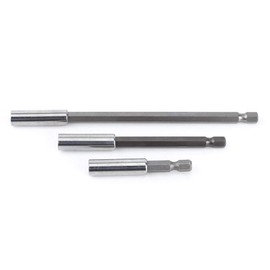 Screwdriver Extension Bar,3pcs Electrical Drill Screwdriver Extension Bar Magnetic Bit Holder 1/4" Shank Tool