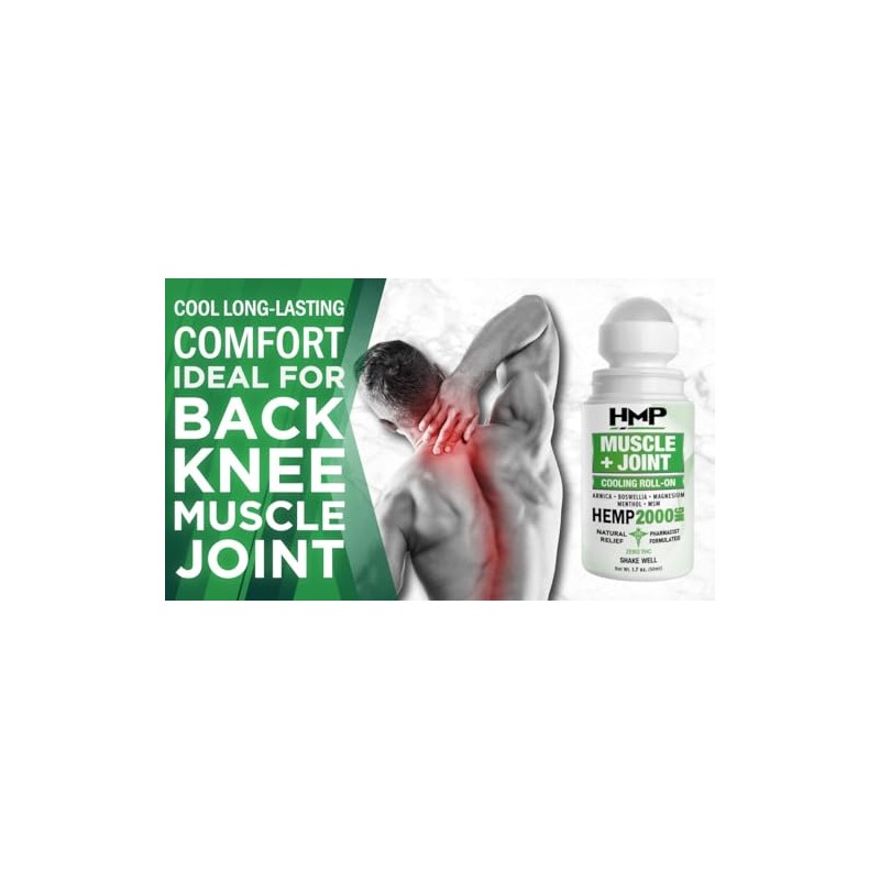 HMP Muscle & Joint Cooling Roll On - 2000MG Natural