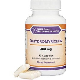 Dihidromiricetina (DHM) (extracto de Hovenia Dulcis) Prevención de resaca científicamente formulada, cura de resaca (naturalmente obtenida del árbol de la pasas oriental) 300 mg, 90 cápsulas