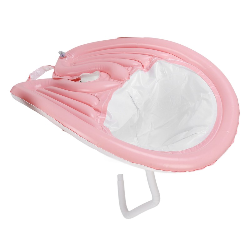Inflatable Shampoo Bowl Foldable Hair Washing Sink with Detachable Drain