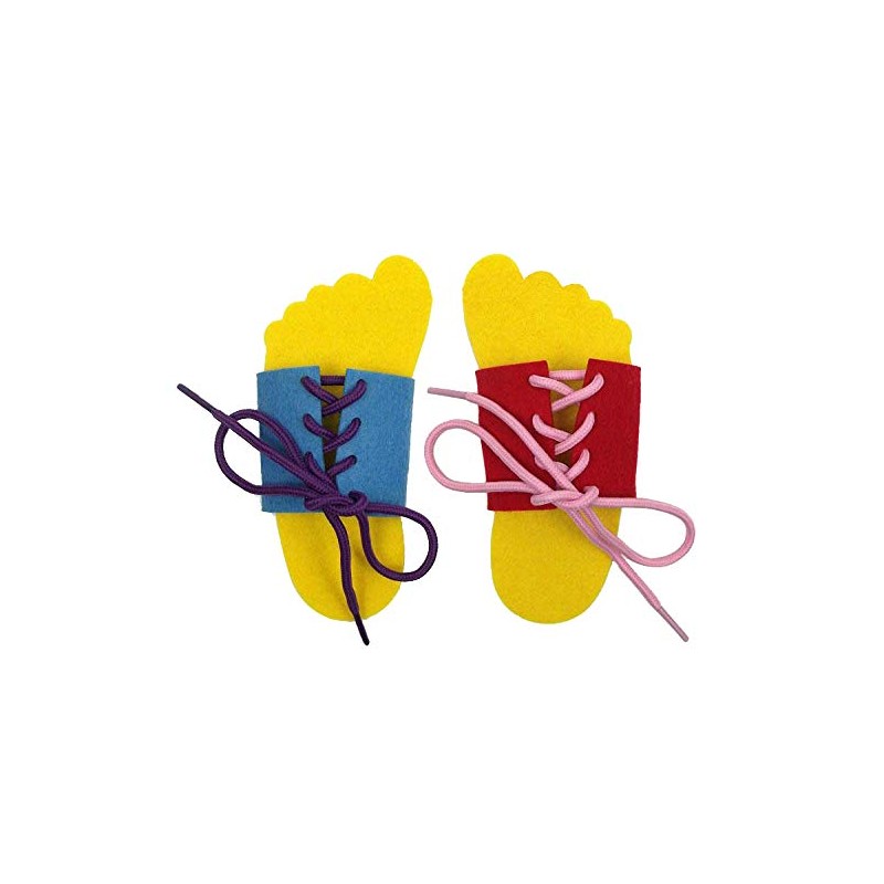 OVOY Childrens Lacing Skills Learn-to-Tie - Shoe Preschool Tie-Up Shoe