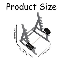 Rumyve Barbell Rack Pen Holder,Funny Squat Rack Pen Holder,Mini Makeup Pen Holder,Gym Theme Desk Pen Organizer For Desks,Home,Offices