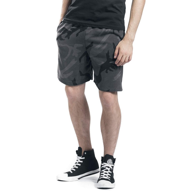 Urban Classic Men's Basic Terry Shorts, Mehrfarbig (Dark Camo 784),